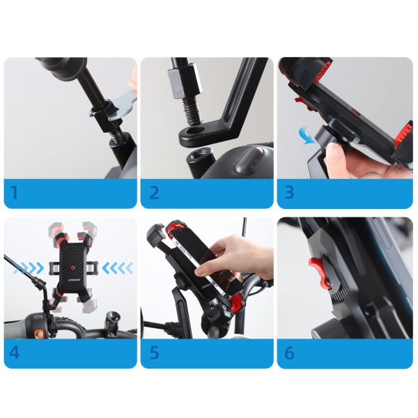 Motorcycle phone holder Joyroom JR-ZS288 black - Image 2