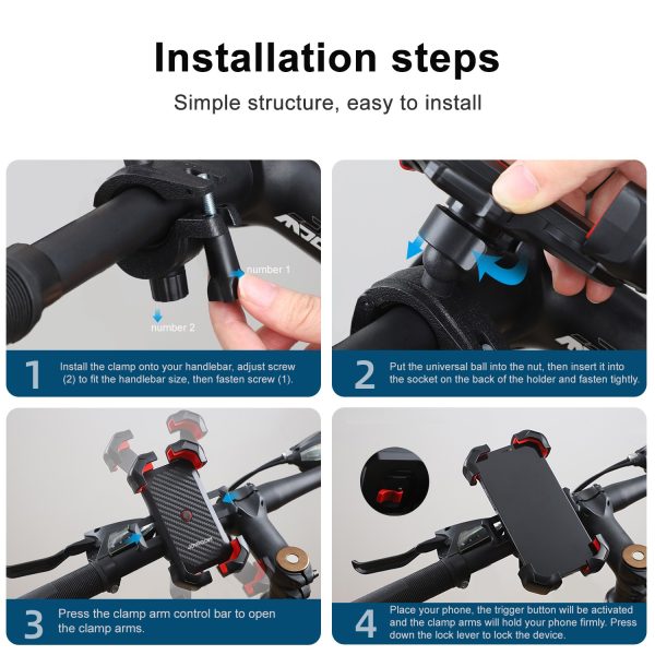 Bicycle phone holder Joyroom JR-ZS288 black - Image 3