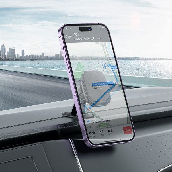 Car phone holder Hoco H30 dashboard mounting magnetic fixing - Image 4