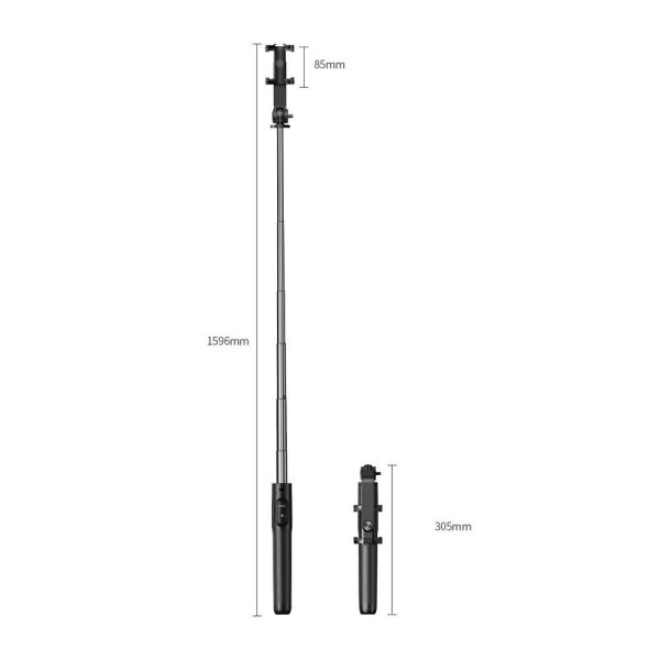 Selfie stick Ugreen LP586 with tripod function black - Image 3
