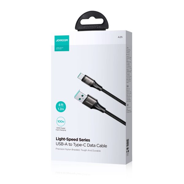 USB кабель Joyroom SA25-AC6 USB to USB-C 100W 1.2m черный — изображение 2