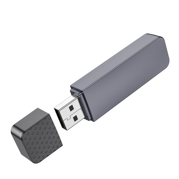 Memory card reader Hoco HB45 2-in-1 USB2.0 grey - Image 3