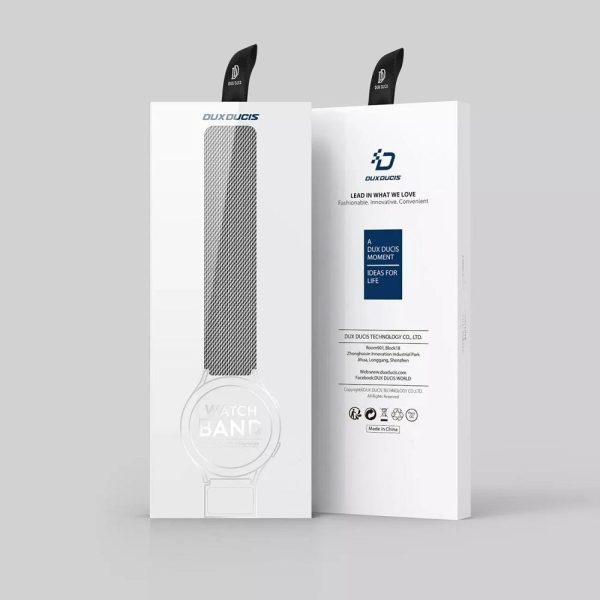 Strap Dux Ducis Milanese Series For Smartwatches 22mm Silver - Image 4