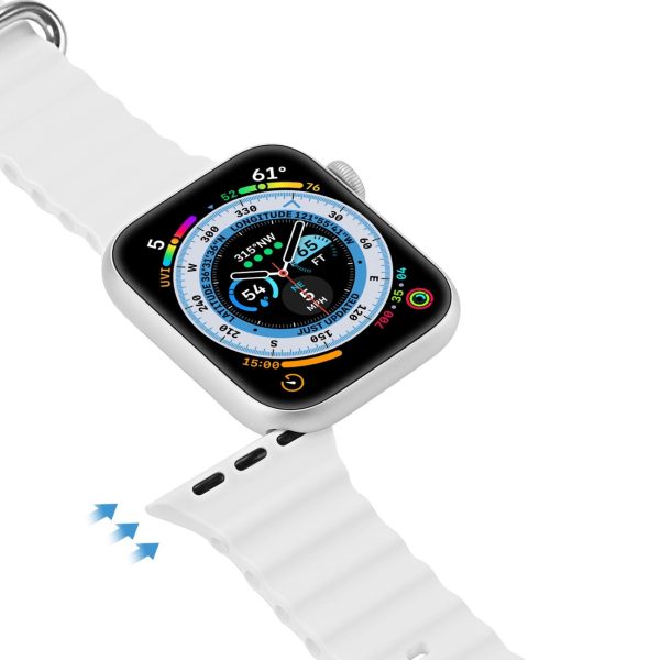 Strap Dux Ducis OceanWave Series Apple Watch 38/40/41mm White - Image 3