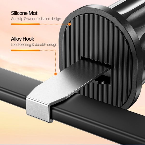 Car phone holder Awei X52 Magnetic (air vent) black - Image 2