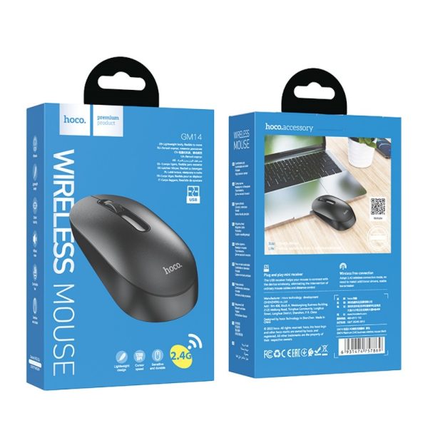 Wireless mouse Hoco GM14 black - Image 2