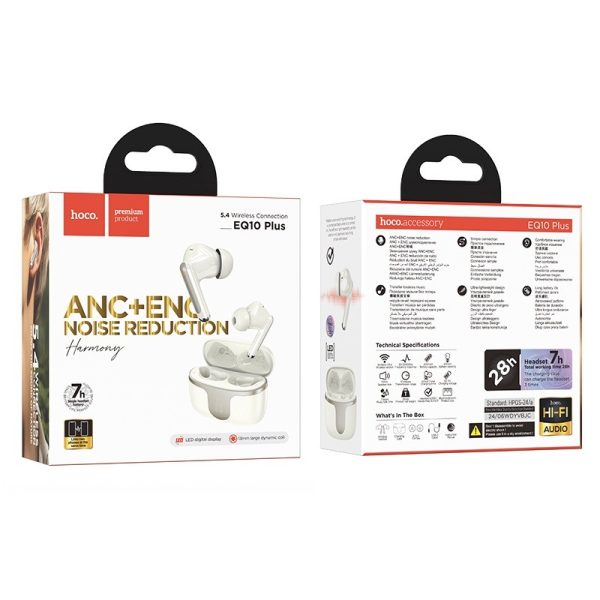 Wireless headphones Hoco EQ10 Plus white - Image 2