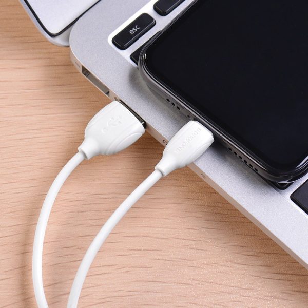 USB cable Borofone BX19 USB-A to Lightning 1.0m white - Image 2