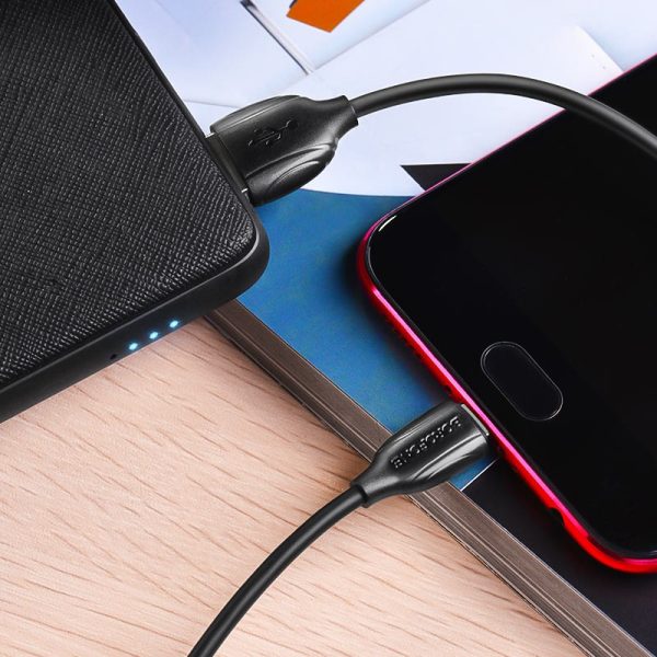 USB cable Borofone BX19 USB-A to MicroUSB 1.0m black - Image 2