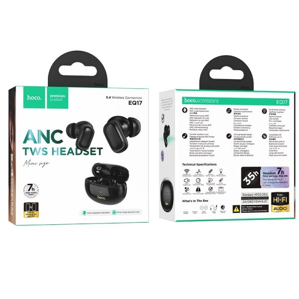 Wireless headphones Hoco EQ17 ANC black - Image 4