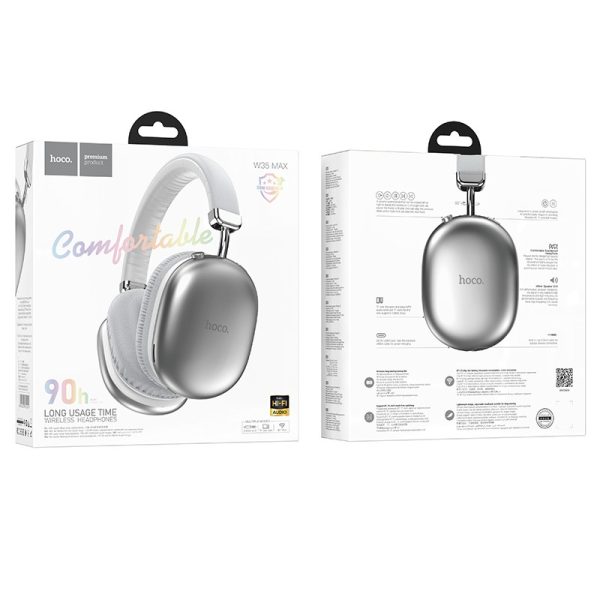 Wireless headphones Hoco W35 Max silver - Image 4