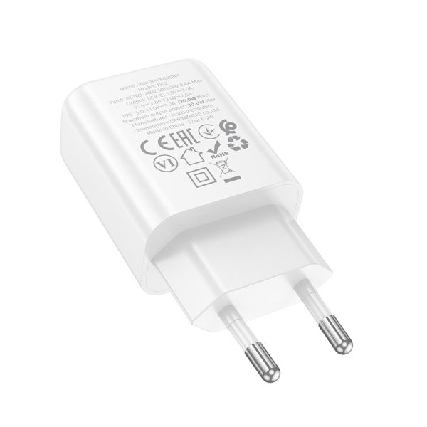 Charger Hoco N62 30W GaN USB-C white — изображение 2