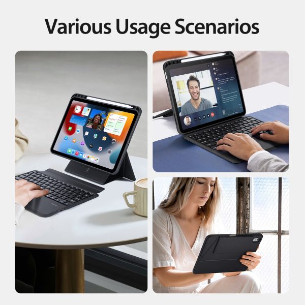 Чехол с клавиатурой Dux Ducis DK Apple iPad 10.9 2022/iPad 11 2025 черный — изображение 3