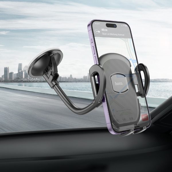 Car phone holder Hoco H10 (windshield) black - Image 4