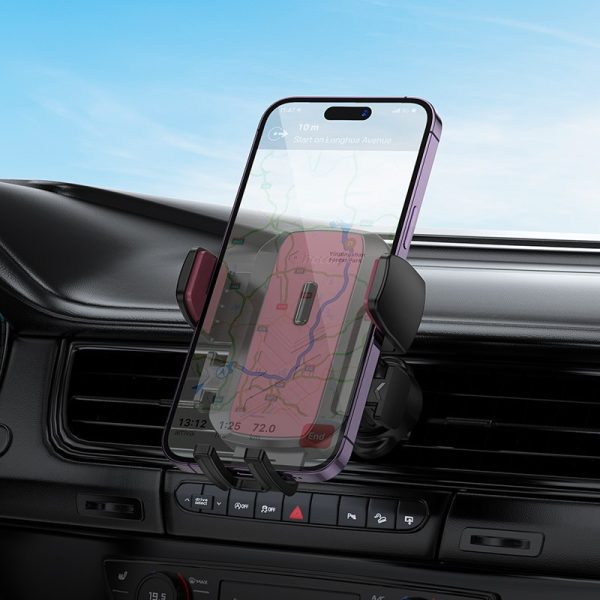 Car phone holder Hoco H64 (air vent) black - Image 3