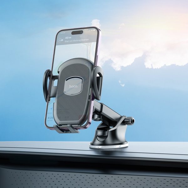 Car phone holder Hoco H9 (dashboard) black - Image 4