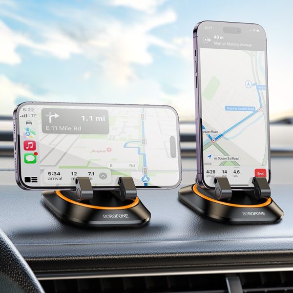 Car phone holder Borofone BH116 (dashboard) black - Image 4
