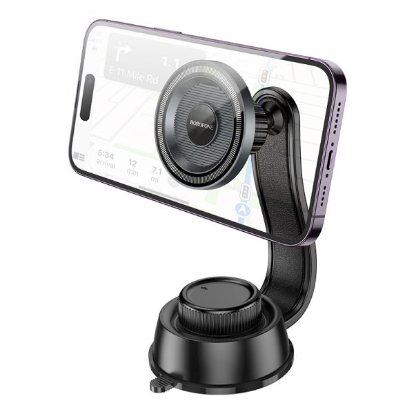 Car phone holder Borofone BH123 (dashboard) black - Image 2
