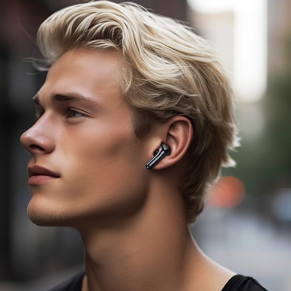 Wireless headphones Borofone FQ1 Plus ANC+ENC black - Image 3