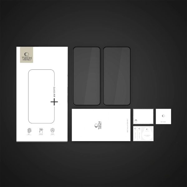 Tempered glass Tech-Protect Glass Fit+ 2-Pack Nothing Phone 3a/3a Pro black - Image 4
