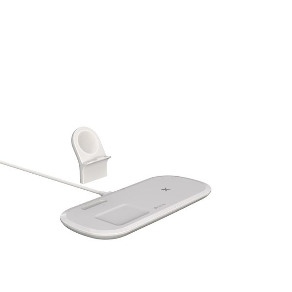 Wireless charging Devia 3in1 Smart Phone, Apple Watch, Airpods white - Image 2