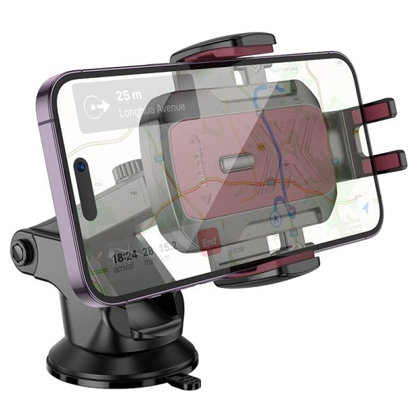 Car phone holder Hoco H65 (dashboard) black - Image 2