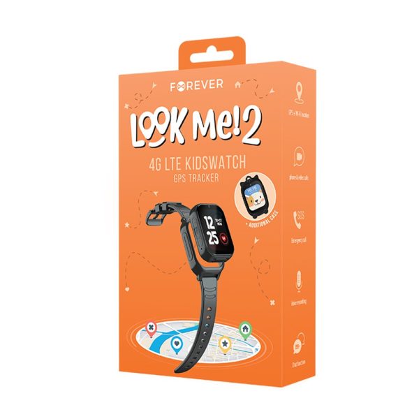 Смартчасы детям Forever Smartwatch GPS WiFi 4G Kids Look Me KW-510 черные — изображение 2