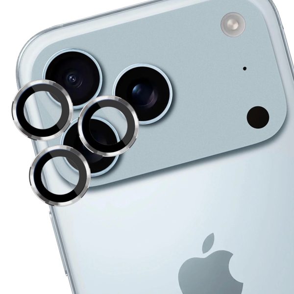 Защитное стекло камеры 3mk Lens Pro Apple iPhone 17 Pro/17 Pro Max серебряное — изображение 3