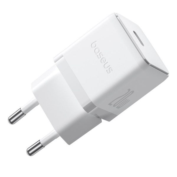 Charger Baseus Palm 20W USB-C + USB-C to USB-C cable 1.0m white P10111602213-01 - Image 2