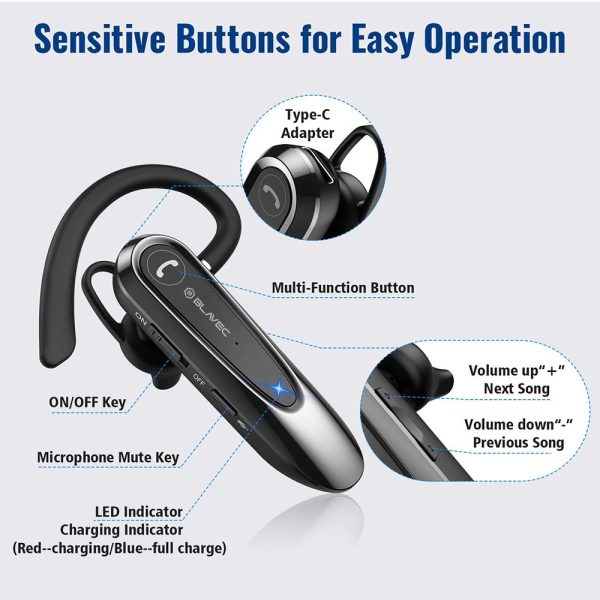 Bluetooth наушник Blavec Adventure 5 BHAD5-B — изображение 2