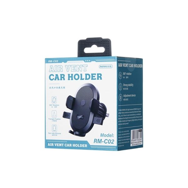 Car phone holder Remax RM-C02 (air vent) black - Image 2
