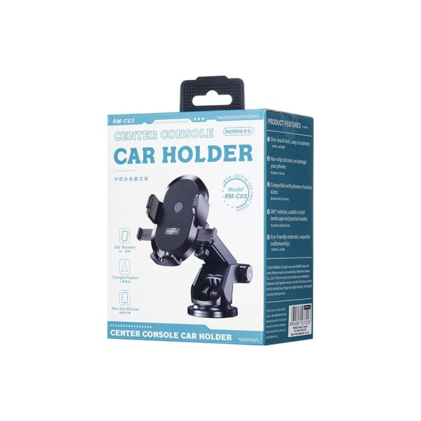 Car phone holder Remax RM-C03 (dashboard) black - Image 2