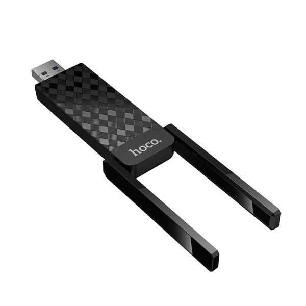 USB Wi-Fi адаптер Hoco HI34 Wi-Fi6 черный — изображение 2