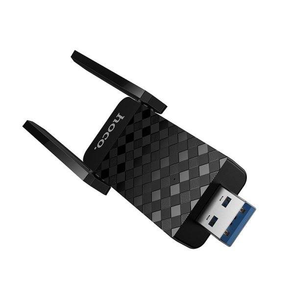 USB Wi-Fi адаптер Hoco HI34 Wi-Fi6 черный — изображение 3