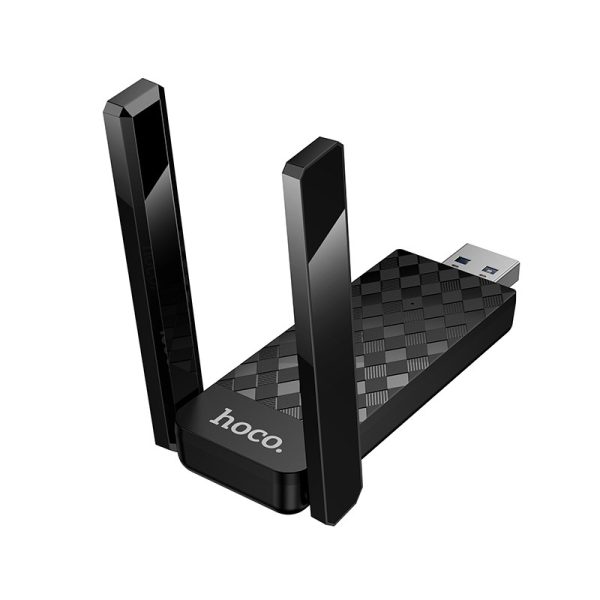 USB Wi-Fi адаптер Hoco HI34 Wi-Fi6 черный — изображение 4