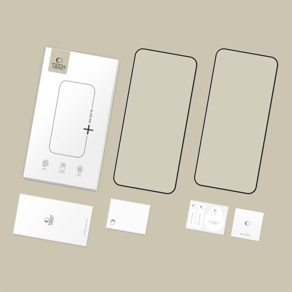 Tempered glass Tech-Protect Glass Fit+ 2-Pack Xiaomi Redmi 15C 4G black - Image 2