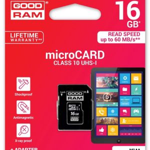 Memory card Goodram microSD 16Gb (class 10)+SD adapter