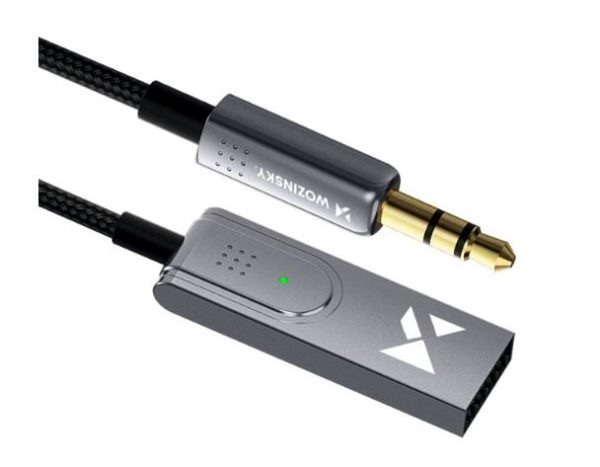 Audio adapter Wozinsky WTODB 3.5mm Aux Bluetooth 5.0 black