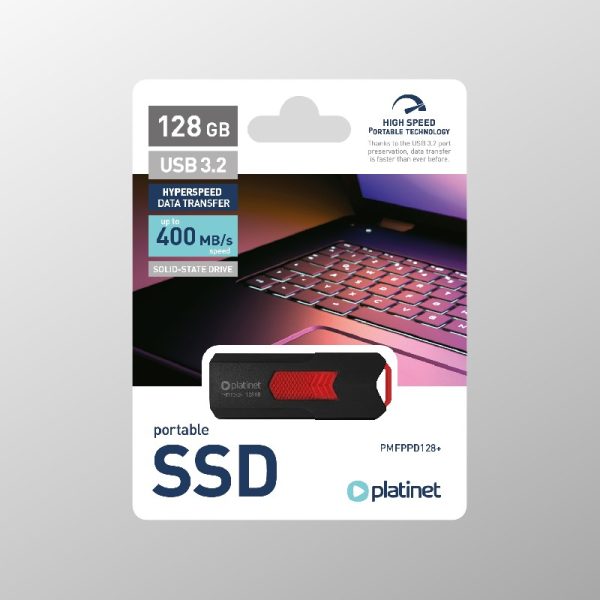 USB флеш память SSD Platinet USB 128GB (USB 3.2; 400MB/s)