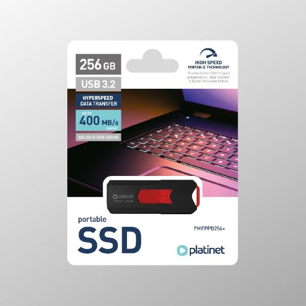 USB флеш память SSD Platinet USB 256GB (USB 3.2; 400MB/s)