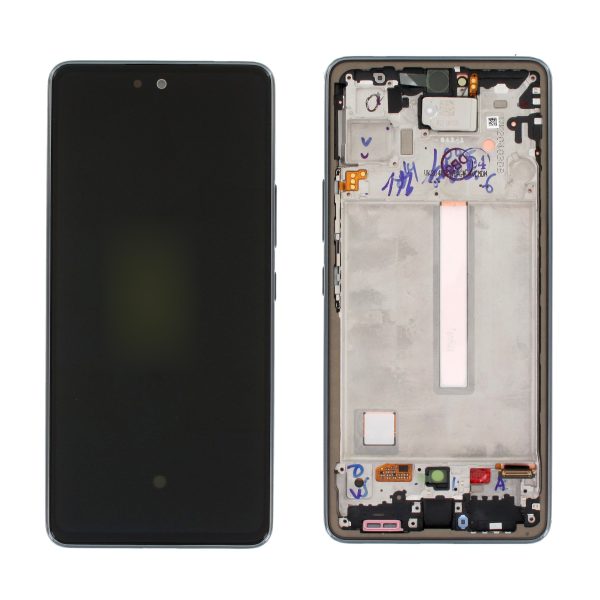 LCD screen Samsung A536 A53 5G with touch screen and frame original Awesome Black (service pack)