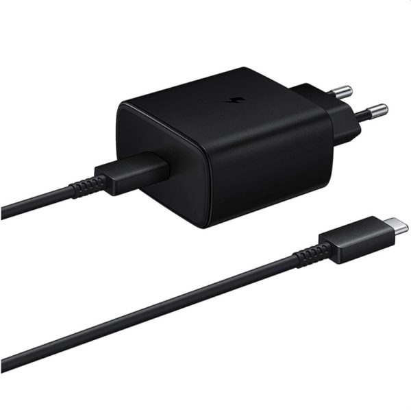 Зарядное устройство Samsung EP-TA845 45W + кабель Type-C черное