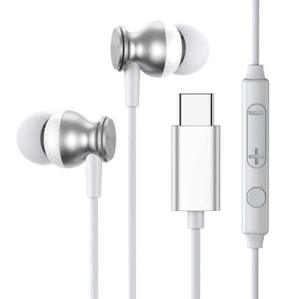 Наушники Joyroom JR-EC04 Type-C серебристые