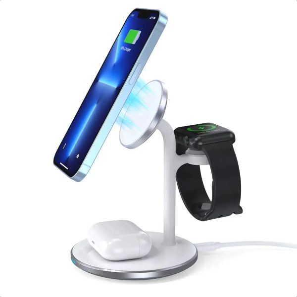 Wireless charger Choetech T585-F 3-in-1 15W white