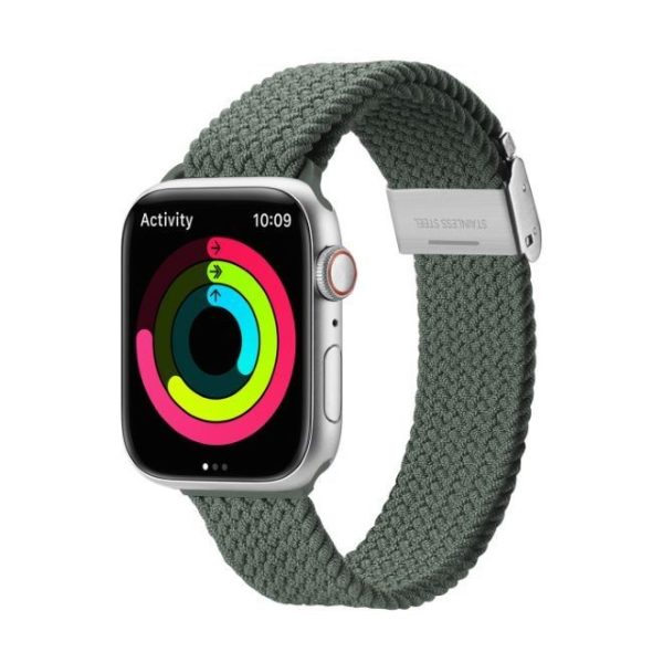 Браслет Dux Ducis Mixture II Series Apple Watch 42/44/45/49mm Olive Green