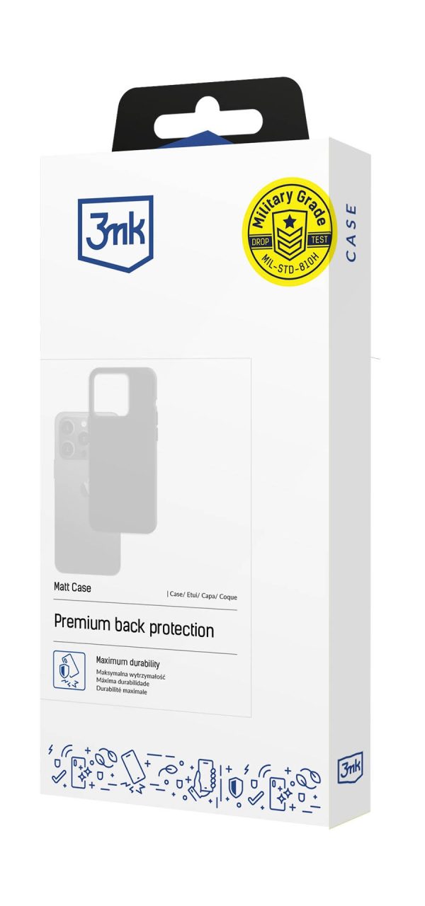 Case 3mk Matt Case Xiaomi Redmi Note 14 5G black