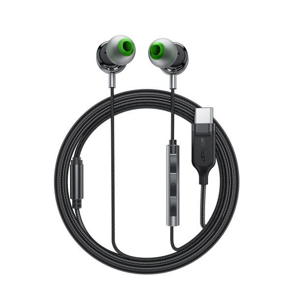 Headphones Acefast L5 USB-C black