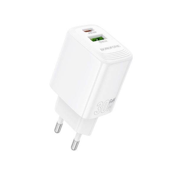 Charger Borofone BN29 30W USB-C/USB-A white