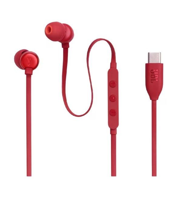 Headphones JBL Tune 310C USB-C red