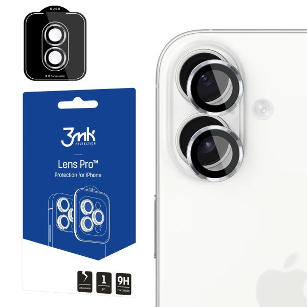 Tempered glass for camera 3mk Lens Pro Apple iPhone 17 silver